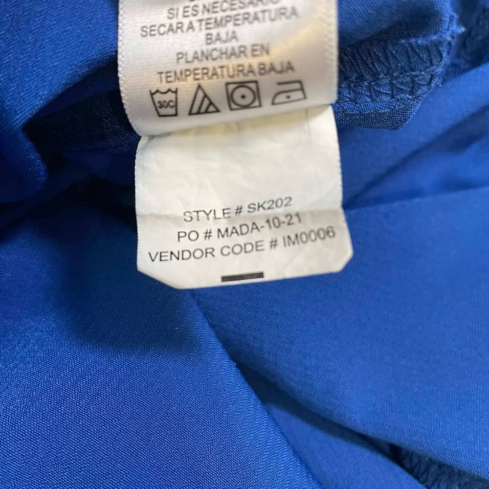 Lot of 3 Skechers by Barco Womens Small Scrub Pants Royal Blue Cargo SK202 - Picture 6 of 9